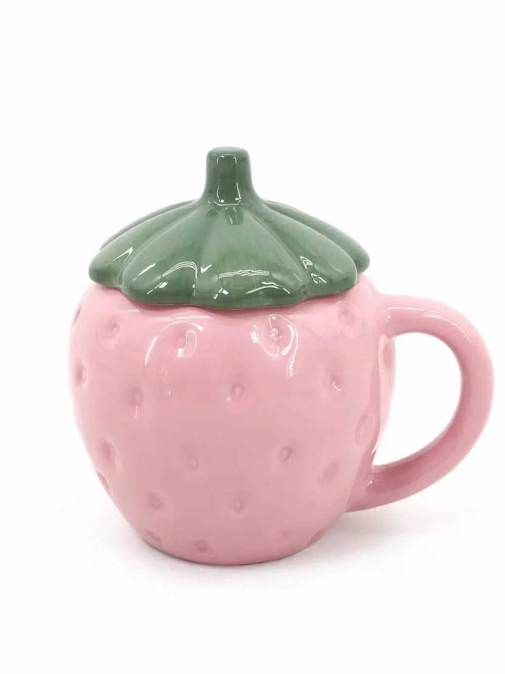 Target Pink Strawberry Ceramic Mug with Lid Set of 2